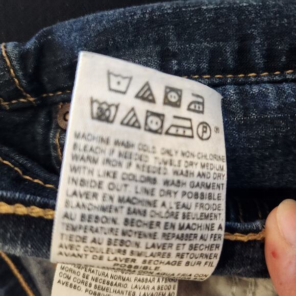 Levi's 512 Perfectly Slimming Bootcut Medium Wash Jeans Blue Denim Size 10 - Picture 10 of 11